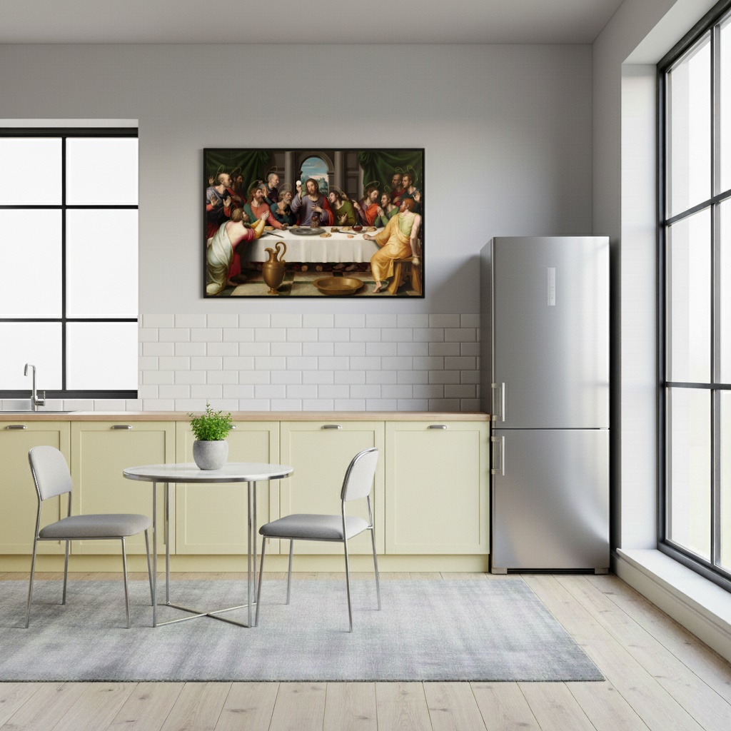 Quadro Decorativo A Santa Ceia - 50x70cm