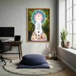 Quadro Decorativo Arte Grande Fraternidade Branca - 70x50cm