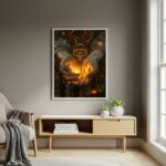 Quadro Decorativo Arte Inspirada Chave Mágica - 70x50cm
