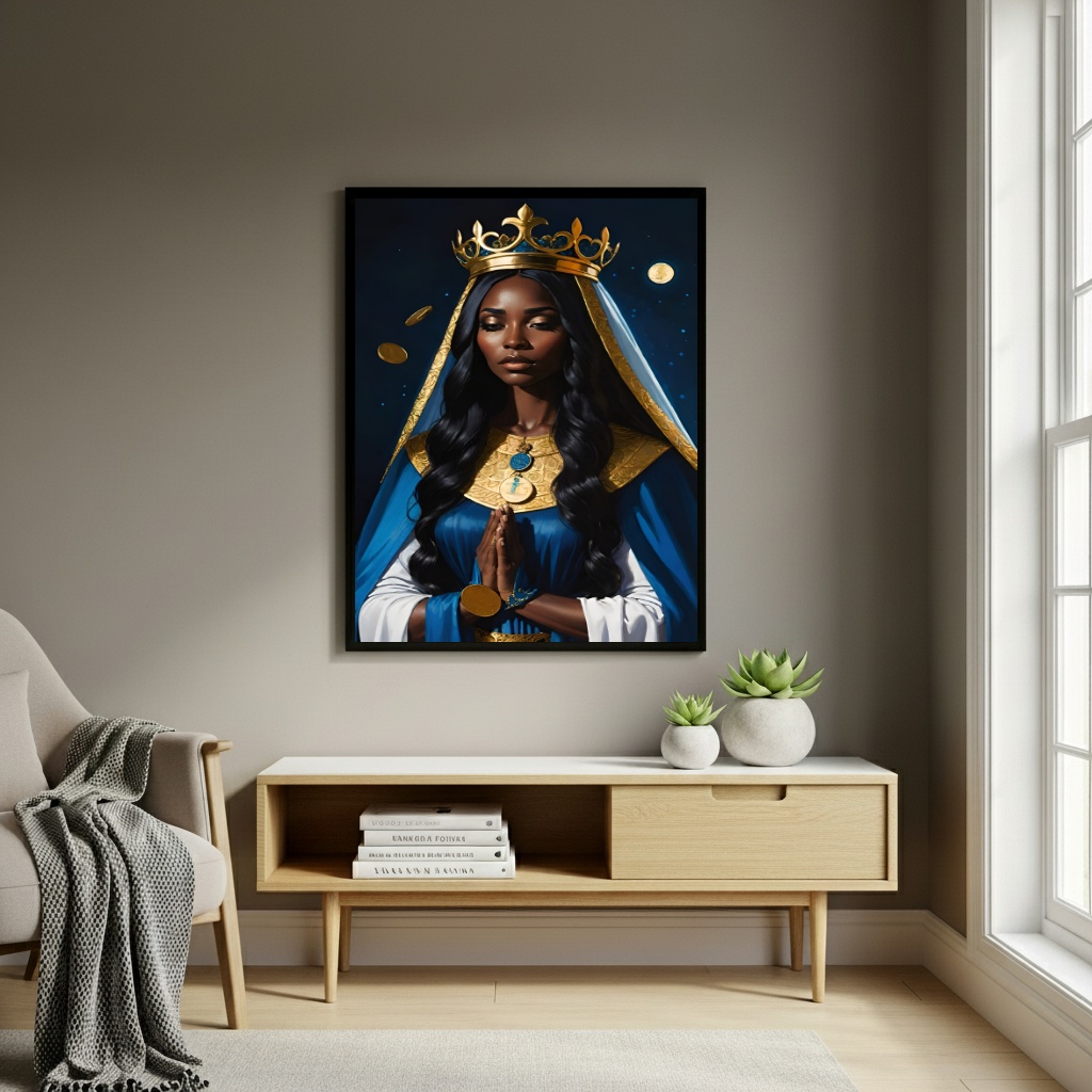 Quadro Decorativo Arte de Santa Sara Kali - 70x50cm
