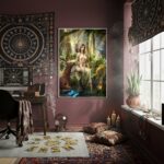 Quadro Decorativo Artemis Deusa Grega Selvagem - 70x50cm