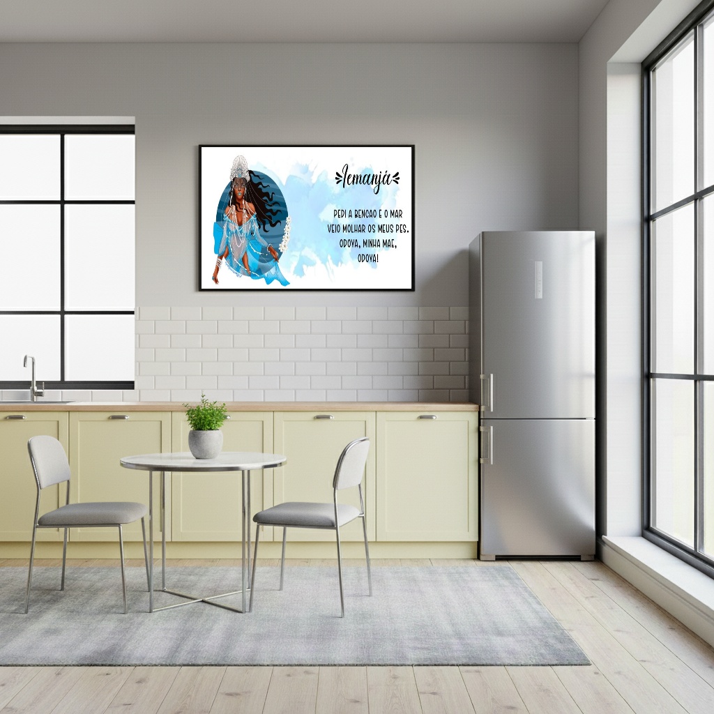 Quadro Decorativo Benção de Iemanjá - 50x70cm