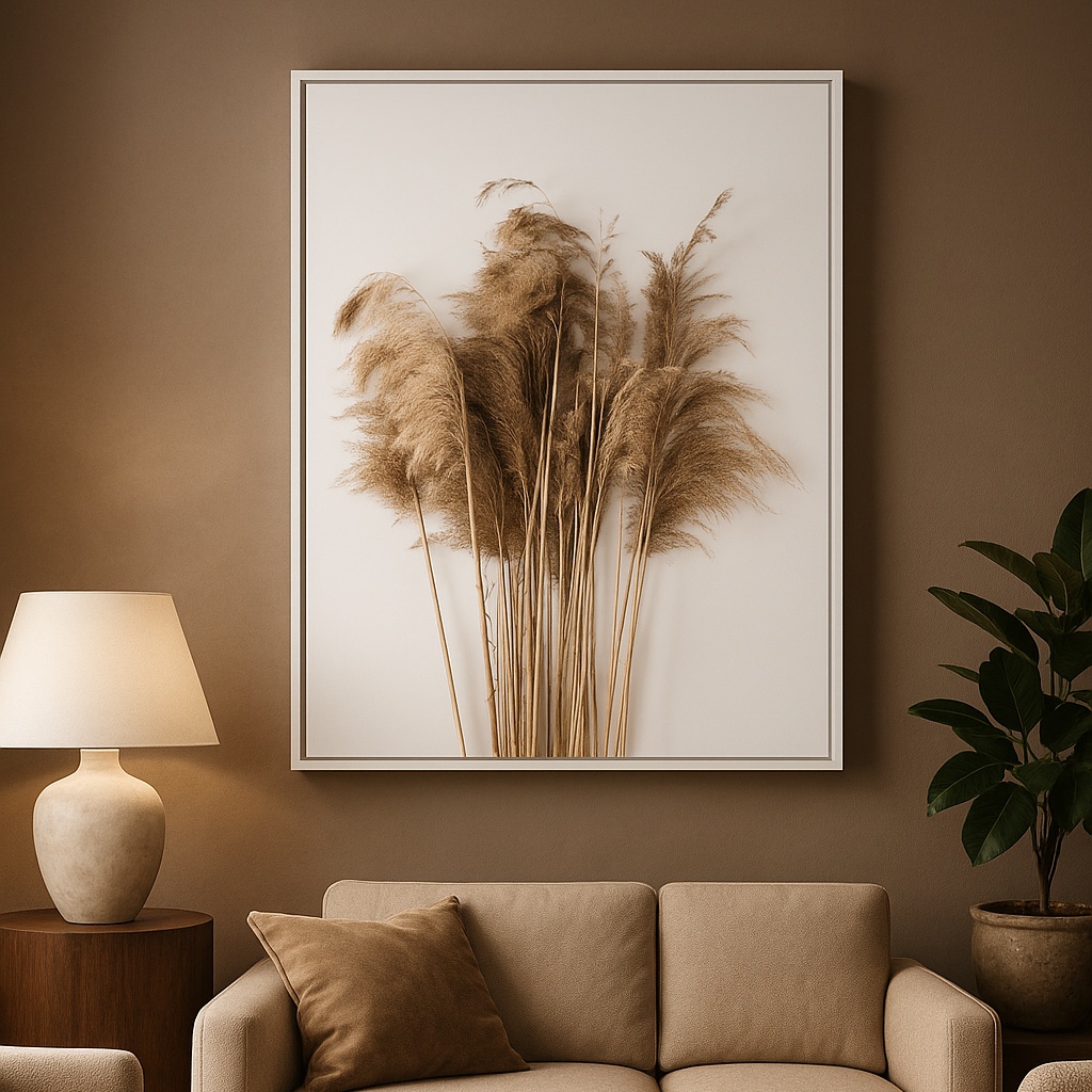 Quadro Decorativo Canvas Folhagens Secas - Imagem 5