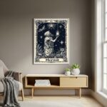 Quadro Decorativo Carta de Tarô O Eremita - 70x50cm