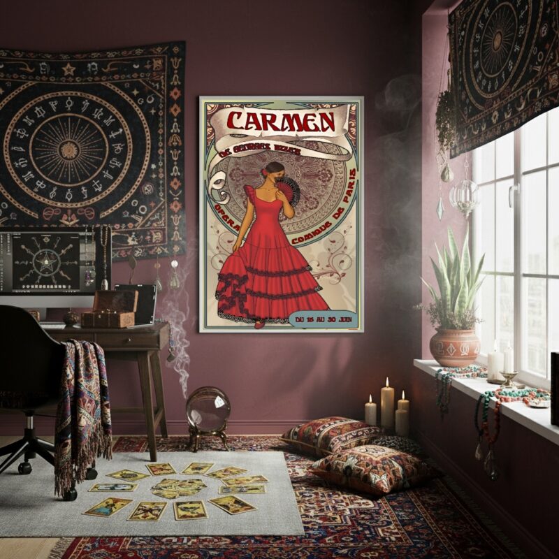 Quadro Decorativo Cigana Carmen - 70x50cm