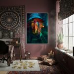 Quadro Decorativo Cigana Vagalume - 70x50cm