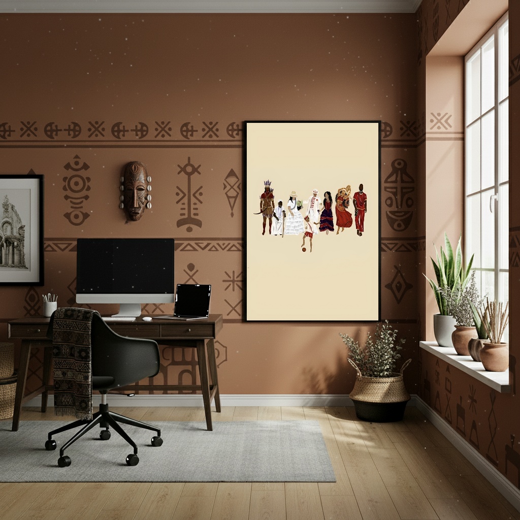 Quadro Decorativo Diversos Orixás - 70x50cm