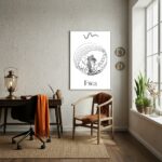 Quadro Decorativo Ewá (Yewá) - Orixá da Vidência - 70x50cm