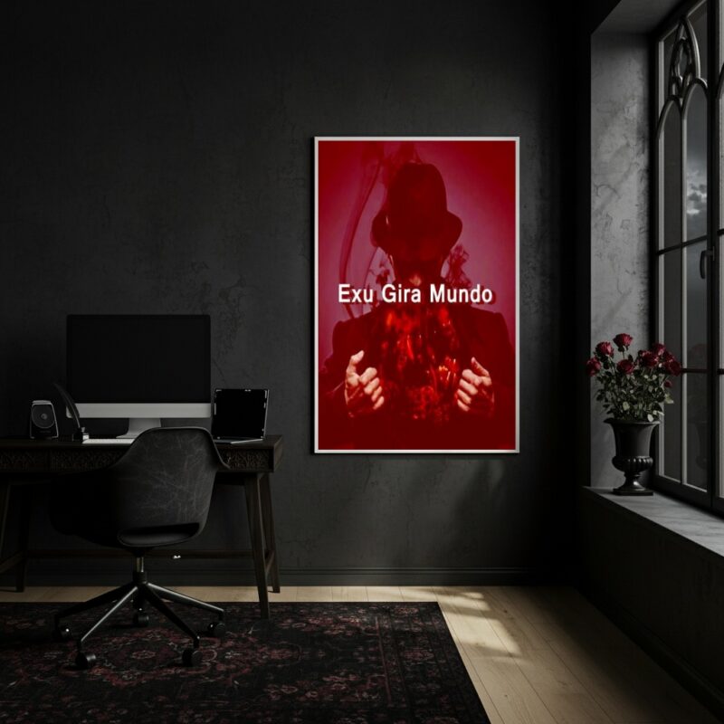 Quadro Decorativo Exu Gira Mundo - 70x50cm