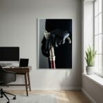 Quadro Decorativo Exu Meia Noite - 70x50cm