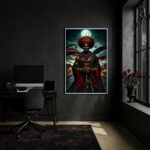 Quadro Decorativo Exu - Orixá do Movimento - 70x50cm