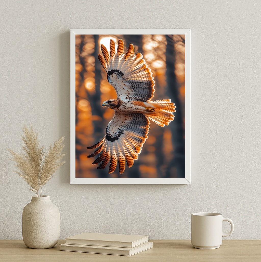 Quadro Decorativo Falcão Peregrino