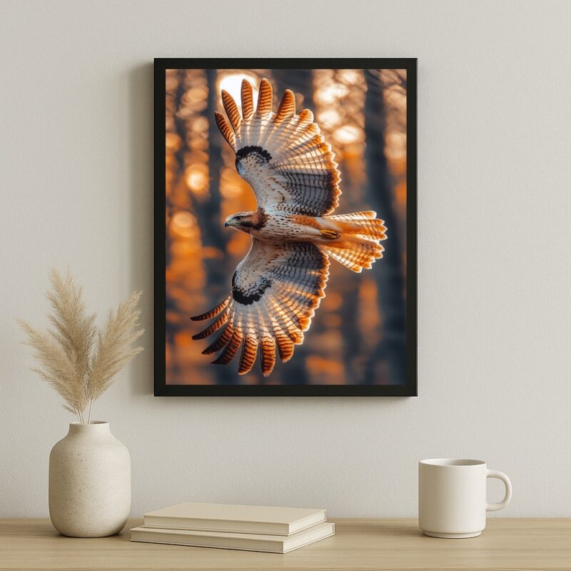 Quadro Decorativo Falcão Peregrino