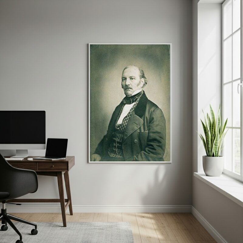 Quadro Decorativo Fotografia de Allan Kardec - 70x50cm