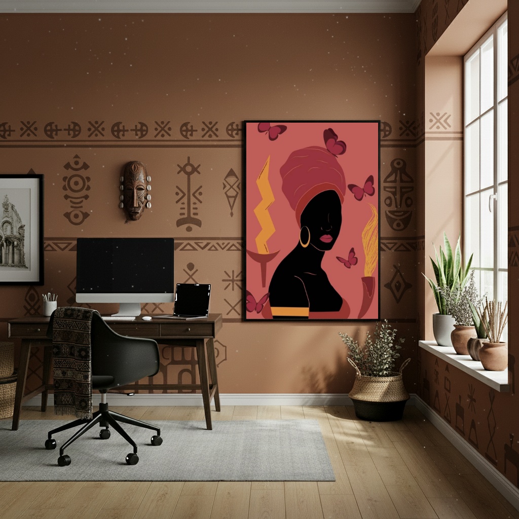 Quadro Decorativo Iansã - Orixá das Tempestades - 70x50cm