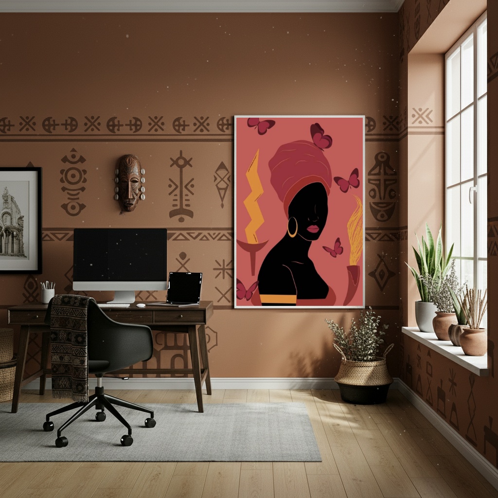 Quadro Decorativo Iansã - Orixá das Tempestades - 70x50cm
