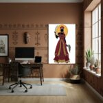 Quadro Decorativo Iansã - Orixá dos Raios - 70x50cm