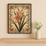 Quadro Decorativo Ilustração Flor Vintage