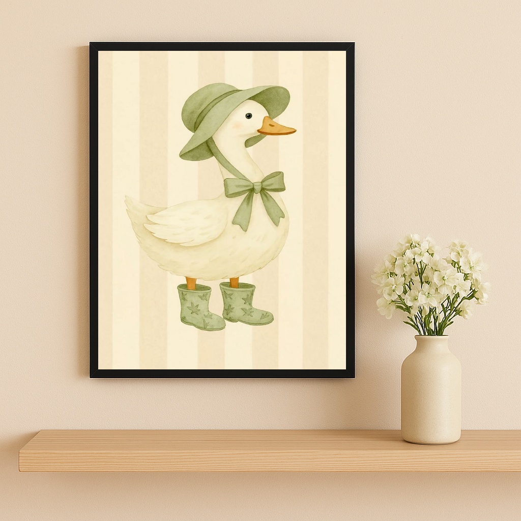 Quadro Decorativo Infantil Estilo Country Patinha