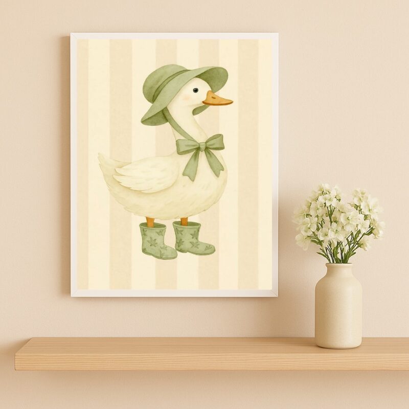 Quadro Decorativo Infantil Estilo Country Patinha