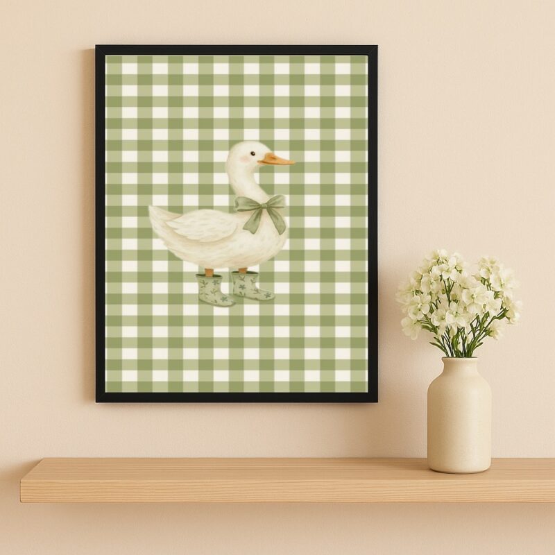 Quadro Decorativo Infantil Estilo Country Patinho