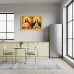 Quadro Decorativo Jesus Cristo e Maria - 50x70cm