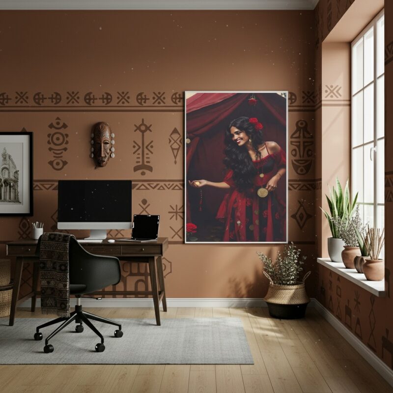 Quadro Decorativo Maria Padilha Dama da Madrugada - 70x50cm