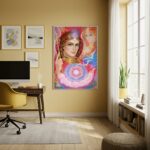 Quadro Decorativo Mestre Arcanjo Samuel - 70x50cm