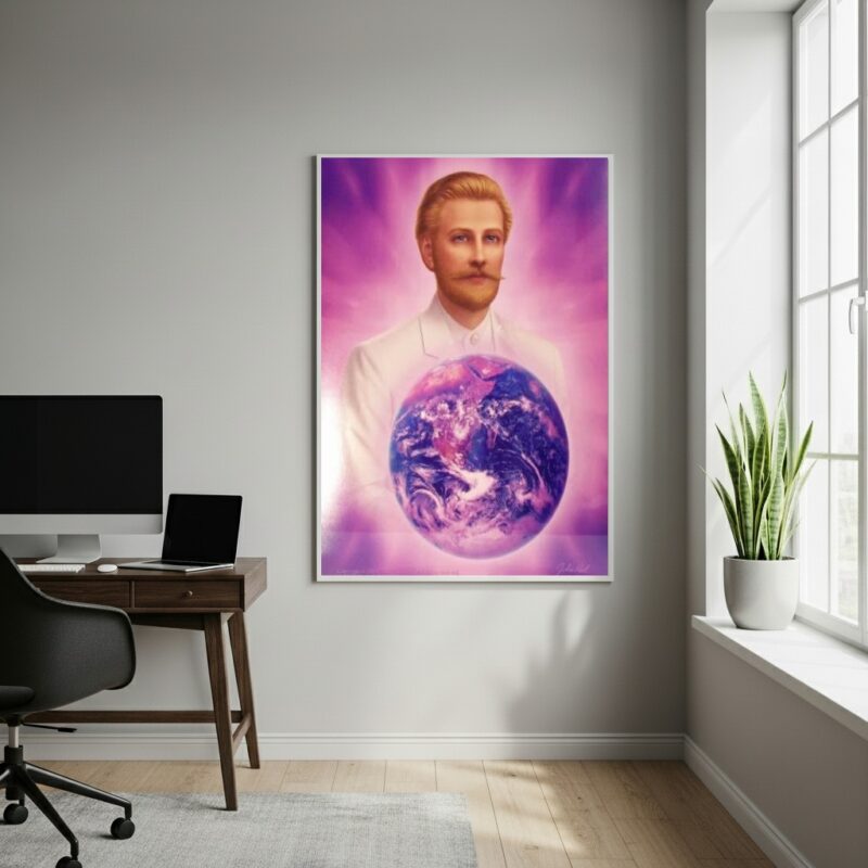 Quadro Decorativo Mestre Ascensionado Saint Germain-70x50cm