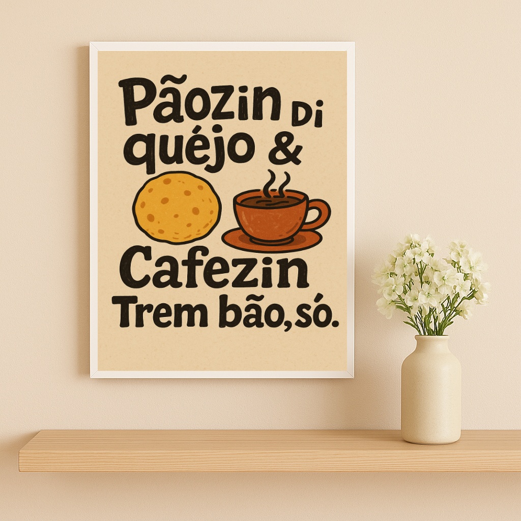 Quadro Decorativo Mineirês - Pão De Queijo
