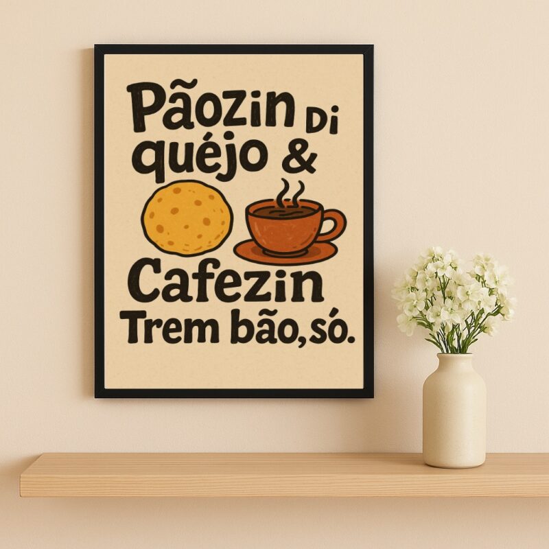 Quadro Decorativo Mineirês - Pão De Queijo