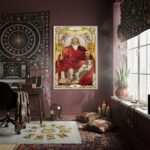Quadro Decorativo O Imperador - Carta de Tarot - 70x50cm