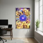 Quadro Decorativo Os Cavaleiros do Zodíaco - 70x50cm