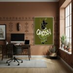 Quadro Decorativo Oxóssi - Orixá da Caça - 70x50cm