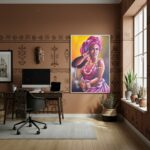 Quadro Decorativo Oxum A Orixá do Amor - 70x50cm