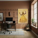 Quadro Decorativo Oxum - Orixá Feminina - 70x50cm