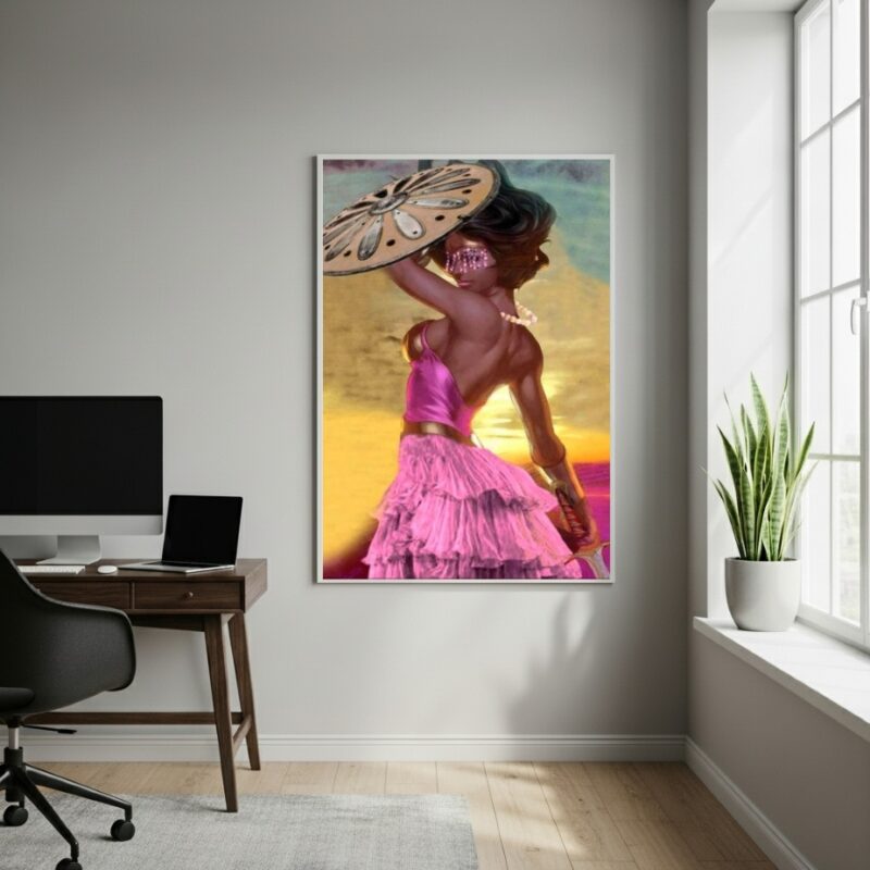Quadro Decorativo Oxum - Orixá da Sensualidade - 70x50cm