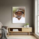 Quadro Decorativo Pai Benedito de Aruanda - 70x50cm