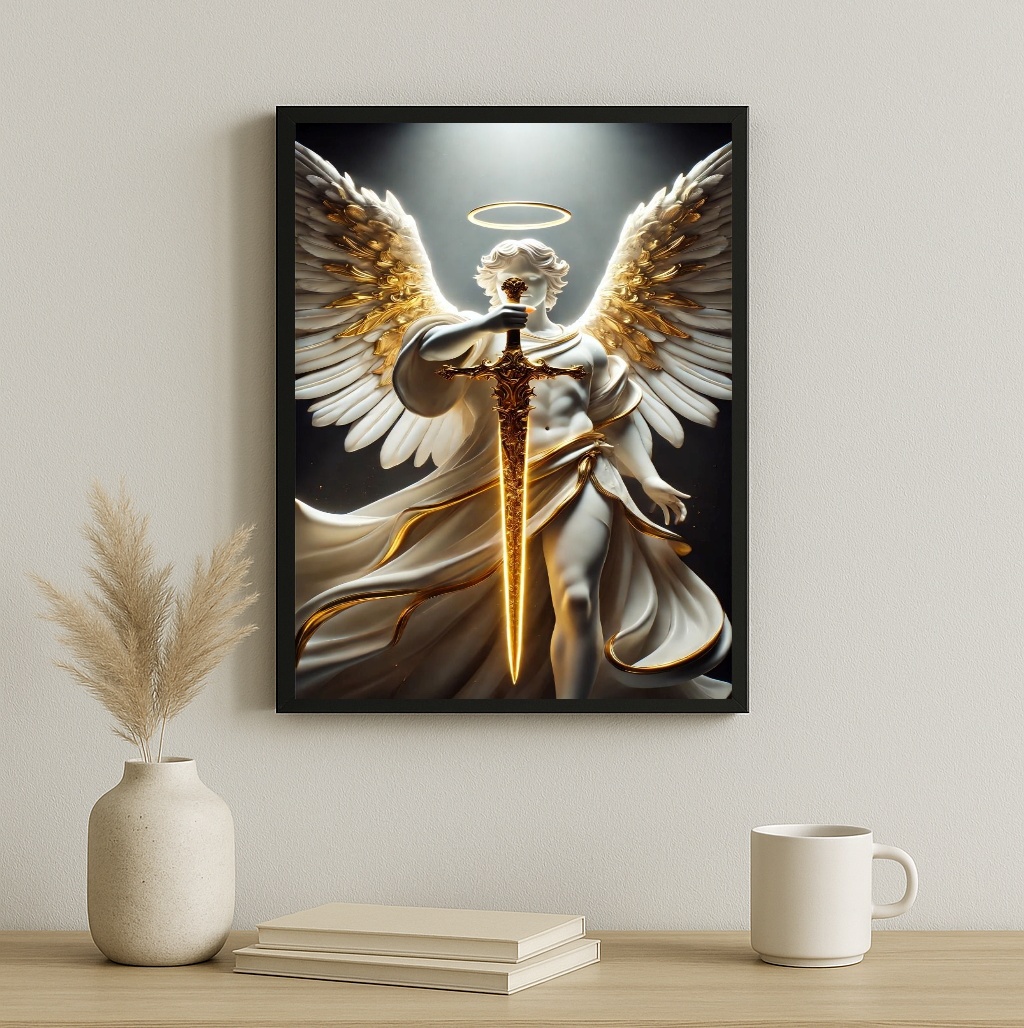 Quadro Decorativo Poderoso São Miguel Arcanjo