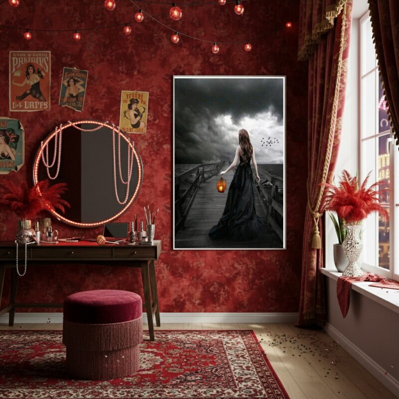 Quadro Decorativo Pomba Gira Dama da Noite - 70x50cm