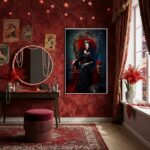 Quadro Decorativo Pomba Gira Entidade - 70x50cm