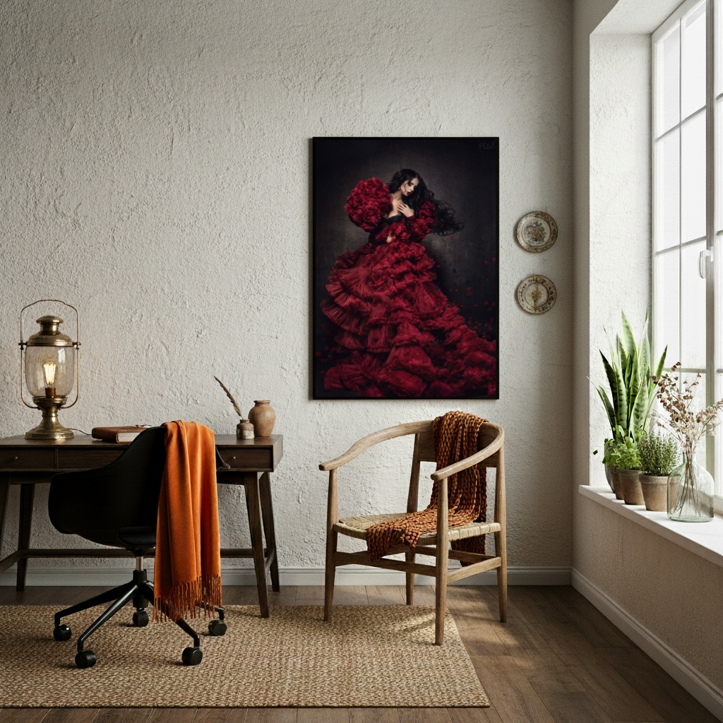 Quadro Decorativo Pomba Gira Sete Saias - 70x50cm