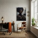 Quadro Decorativo Pombagira Rosa Negra - 70x50cm