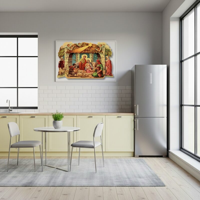 Quadro Decorativo Presépio de Natal - 50x70cm