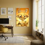 Quadro Decorativo Riqueza Prosperidade e Sucesso - 70x50cm