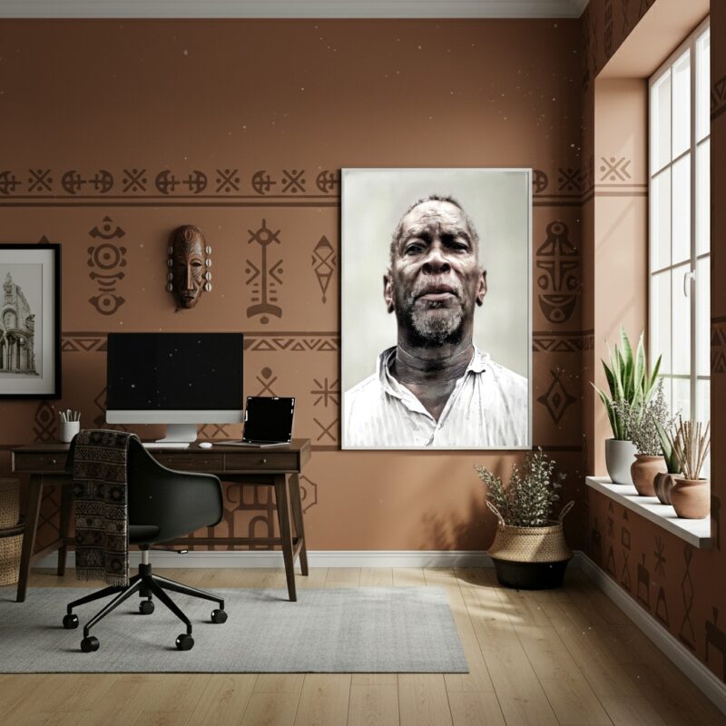 Quadro Decorativo Santo Daime - Mestre Irineu - 70x50cm