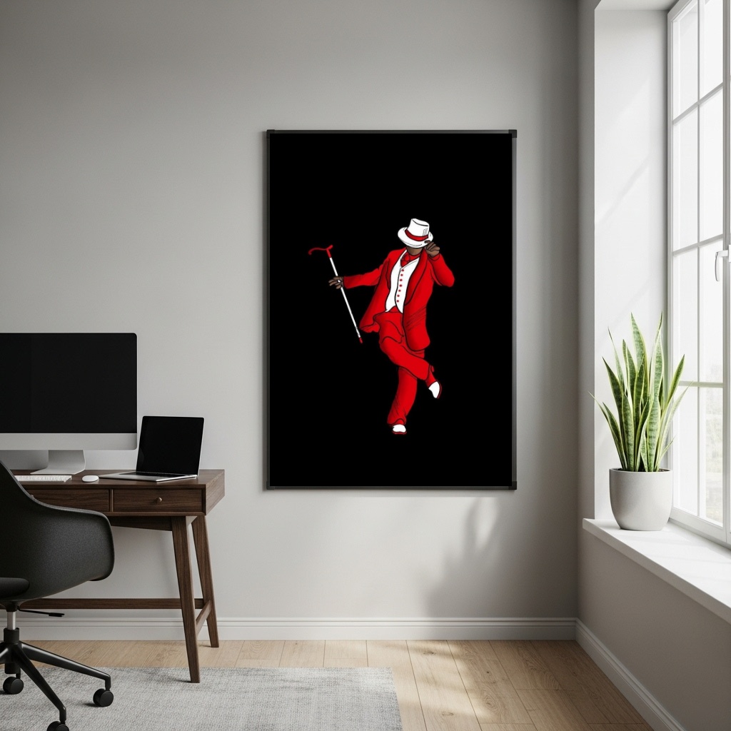 Quadro Decorativo Zé Pilintra Uma Entidade de Luz - 70x50cm
