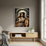 Quadro Deusa Grega Têmis - Símbolo de Justiça - 70x50cm