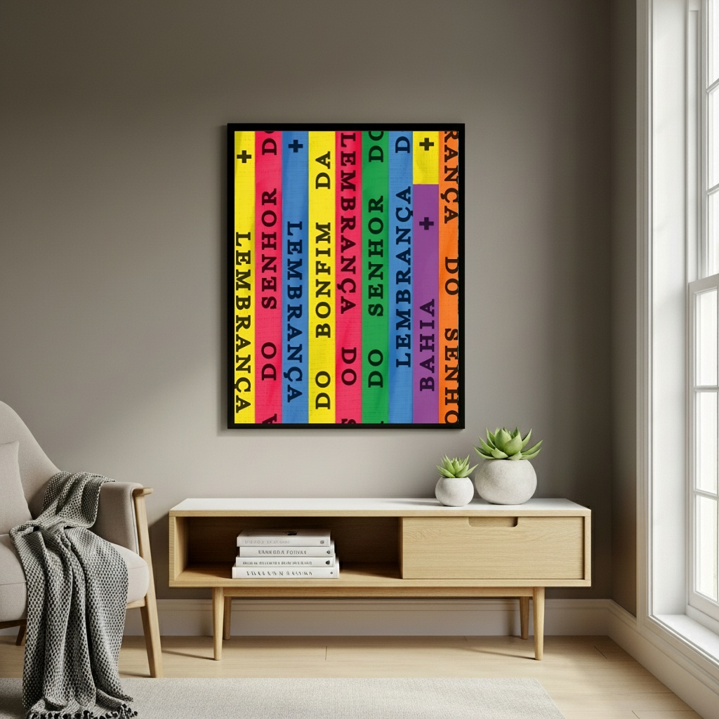 Quadro Fitas Coloridas do Senhor do Bonfim - 70x50cm