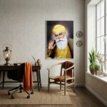 Quadro Guru Nanak - O Fundador do Sikhismo - 70x50cm